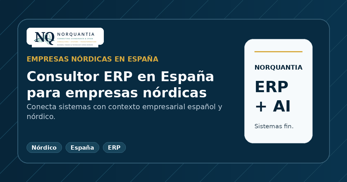 Consultor ERP en España para empresas nórdicas